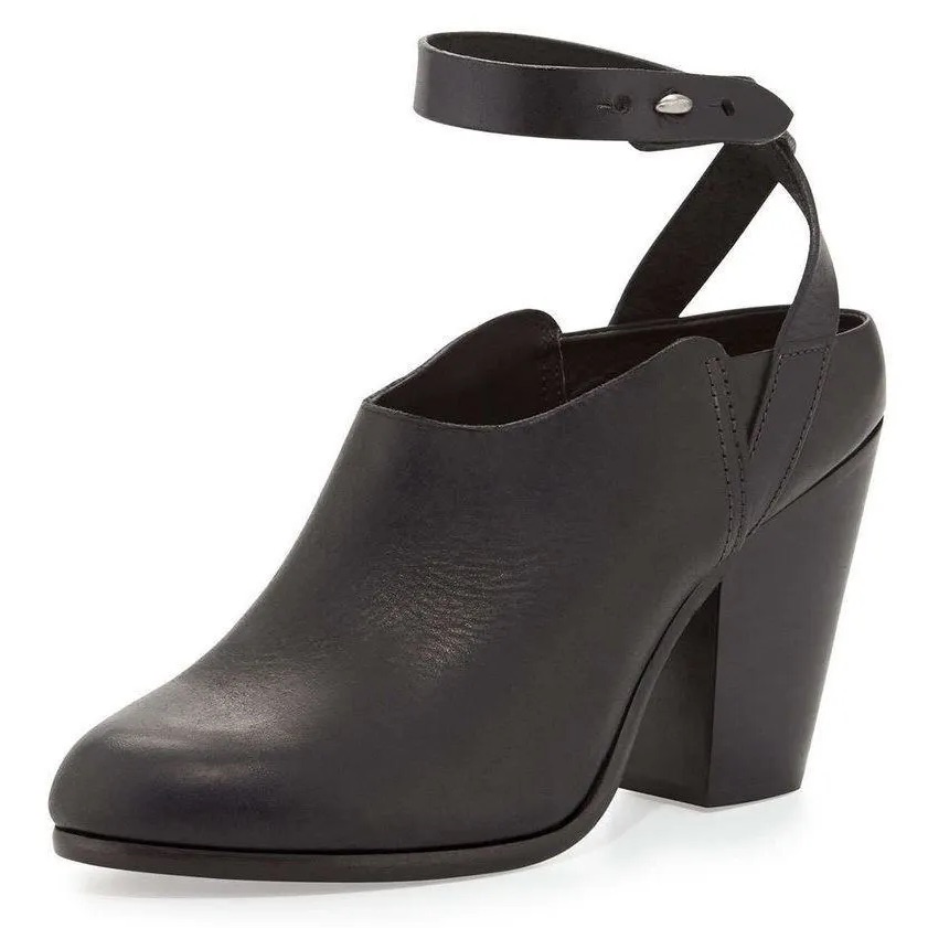 Rag And Bone Kenny Clog With Ankle Strap - Size 38.5